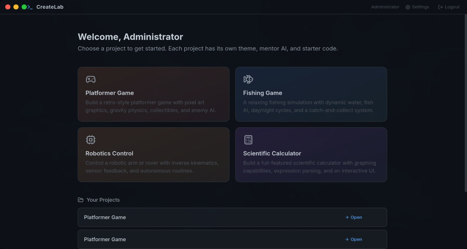 CreateLab Login